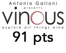 Vinous Antonio Galloni
91/100 Point Vinous Antonio Galloni